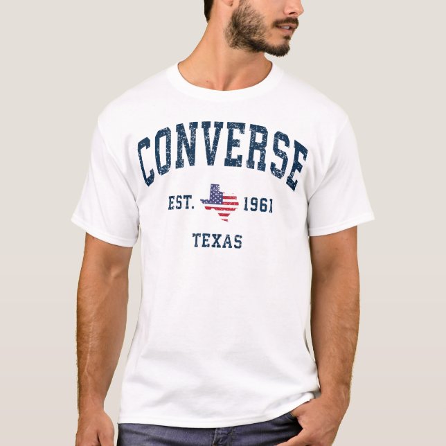 Camiseta Converter Etiqueta de Sinalizador de Estado Usa do (Frente)