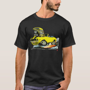 Camiseta Convertible 1969 Amarelo-Preto de Camaro RS SS