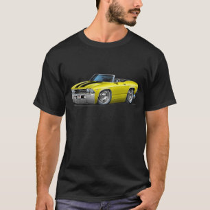 Camiseta Convertible 1969 Amarelo-Preto de Chevelle