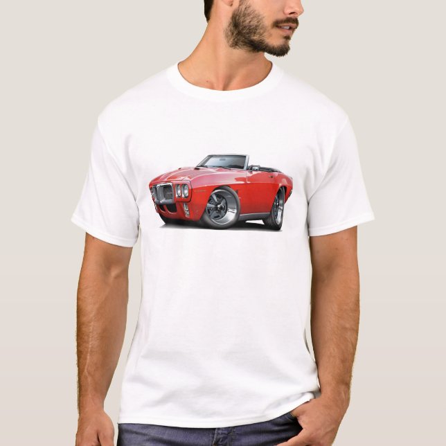 Camiseta Convertible 1969 vermelho de Firebird (Frente)