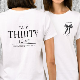 Camiseta Convidado da Festa de Aniversário de 30 Anos Talk