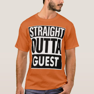 Camiseta Convidado de Saída do Hetero de Nome de Convidado
