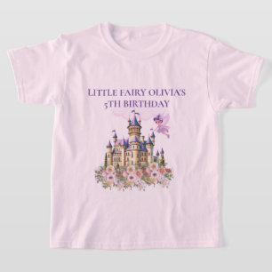 Camiseta Convidado do Tema de Aniversário do Castelo Purple