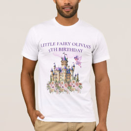 Camiseta Convidado do Tema de Aniversário do Castelo Purple