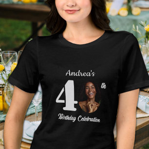 Camiseta Convidados de Fotos de Aniversário de 40 Anos Dest