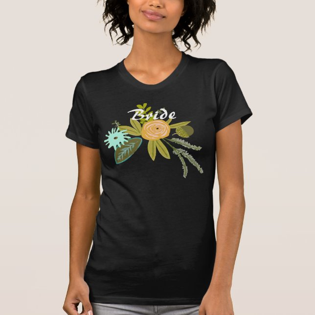 Camiseta Convidar Casamento tema damasco Moderno (Frente)