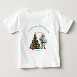 Camiseta Convite de Aniversário Mágico do Papai Noel 