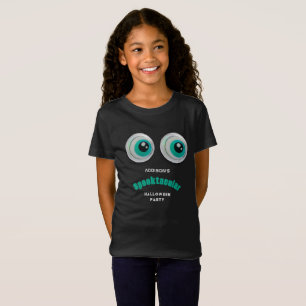 Camiseta Convite de Festa de Halloween Black Horror Eye Spo