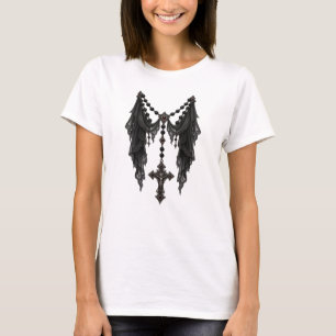 Camiseta Convite de Festa de Halloween com Freira Assombrad