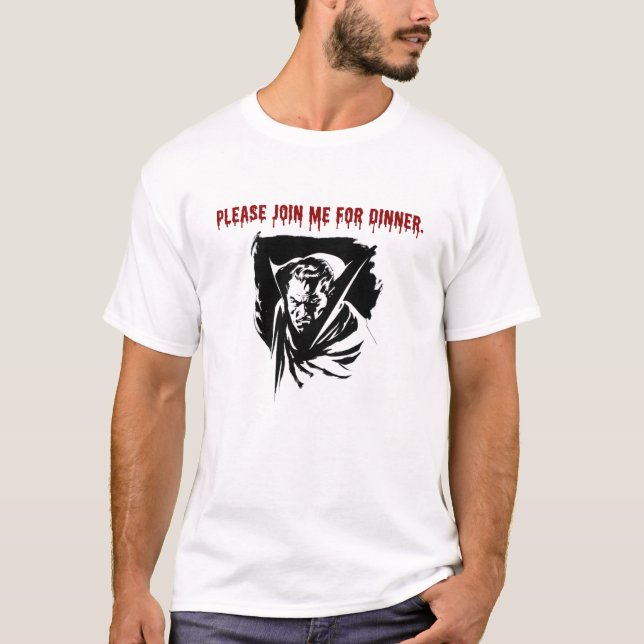 Camiseta Convite de vampiro. (Frente)