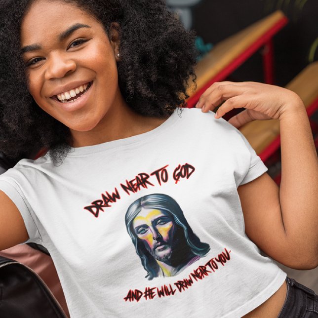 Camiseta Convite divino: Desenhar perto de Deus (Criador carregado)