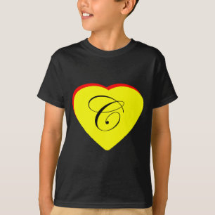 Camiseta Convite Para Casamento Coração Vermelho C Amarelo