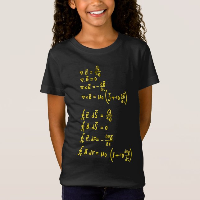 Camiseta Convite para Sticker Quadrado de Fórmula Física (Frente)