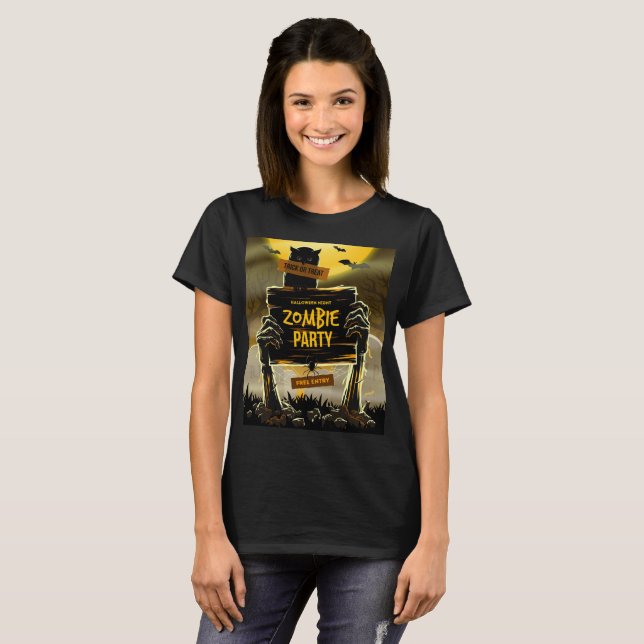 Camiseta Convite para Zombie (Frente Completa)