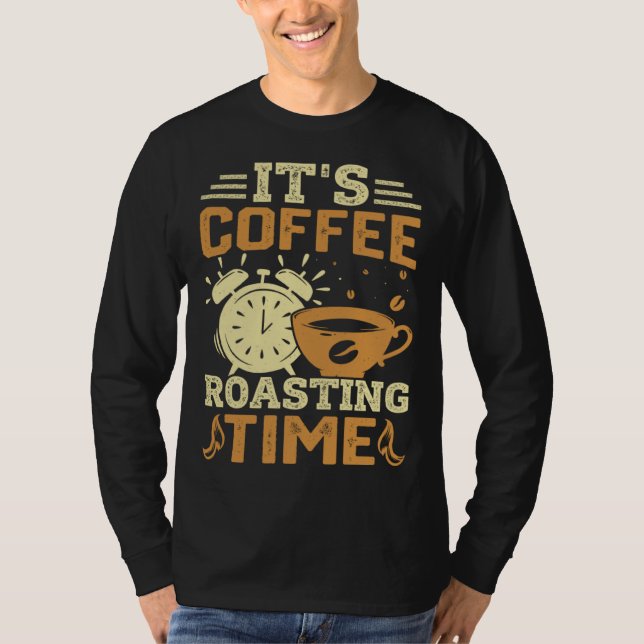 Camiseta Cooffee Roasting Coffee Love Caffeine coffee beans (Frente)