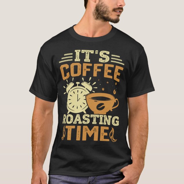 Camiseta Cooffee Roasting Coffee Love Caffeine coffee beans (Frente)