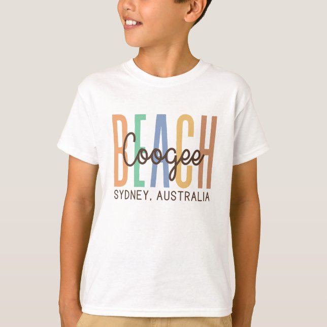 Camiseta Coogee Beach Sydney Austrália (Sands) (Frente)