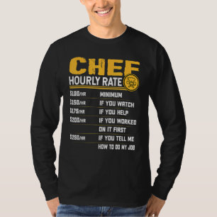 Camiseta Cook do restaurante de Comida culinária de taxa ho