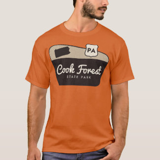 Camiseta Cook Forest State Park Pensilvânia - Sinal de boas