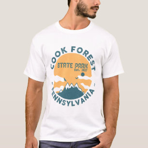 Camiseta Cook Forest State Park Pensilvânia Vintage Retro