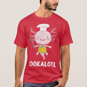 Camiseta Cookalotl Cozinhar Aolotl Chef Com Toque E Spatu