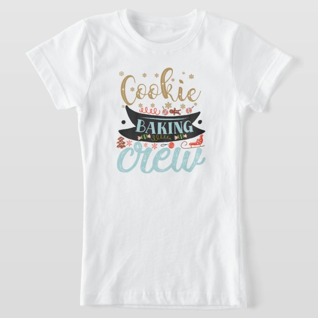 Camiseta Cookê festivo de Natal (Postura )