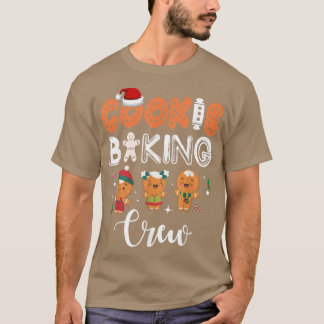 Camiseta Cookie Baking Crew Christmas Family Gingerbread 