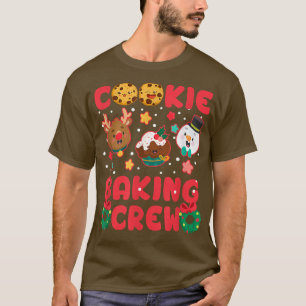Camiseta Cookie Baking Crew Christmas Santa Family Gingerbr