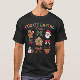 Camiseta Cookie Baking Crew Correspondente ao Natal