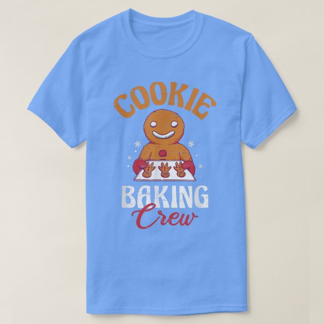 Camiseta Cookie Baking Crew Culinária Baking Chef Bak (Frente do Design)