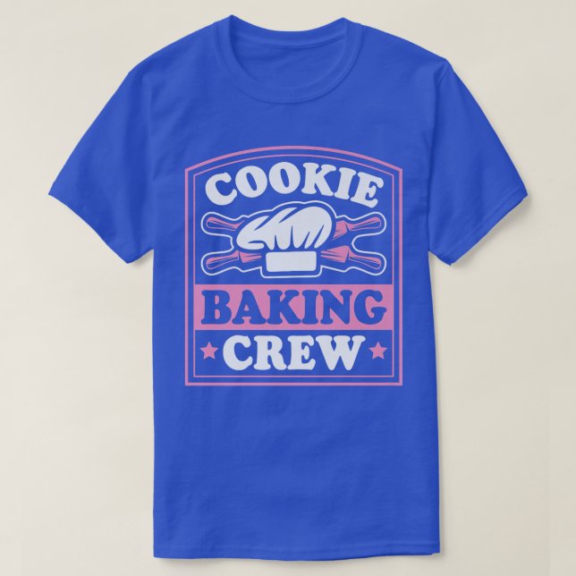 Camiseta Cookie Baking Crew Cute Coate Baker Gingerpão (Frente do Design)