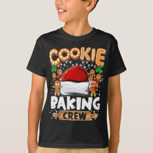Camiseta Cookie Baking Crew Engraçado Luzes de Natal Ginger