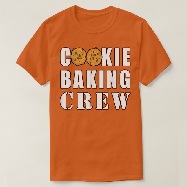 Camiseta Cookie Baking Crew Funny 988 (Frente do Design)