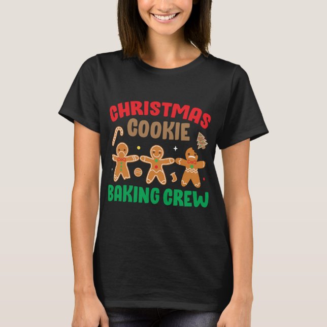 Camiseta Cookie Baking Crew Funny Cute Match Family Chri (Frente)