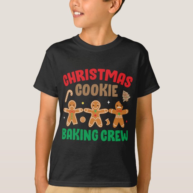 Camiseta Cookie Baking Crew Funny Cute Match Family Chri (Frente)