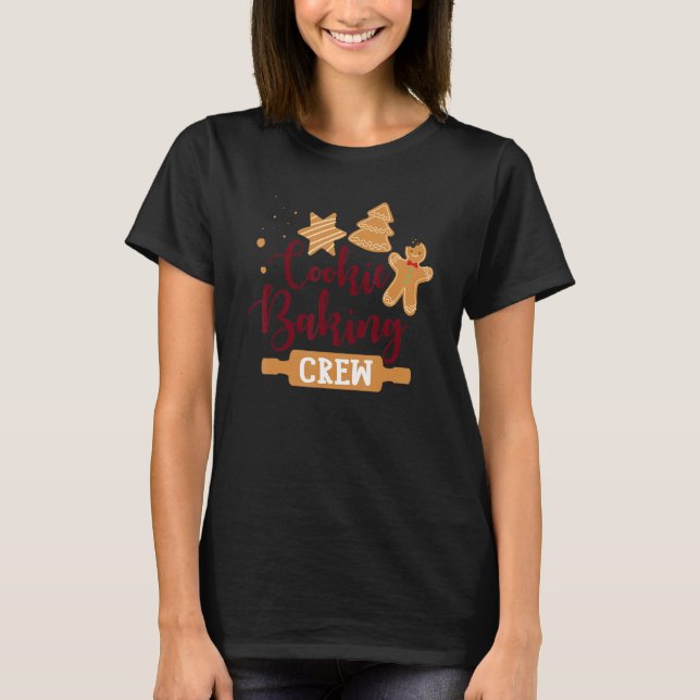 Camiseta Cookie Baking Crew Gingerbird Figurino P (Frente)