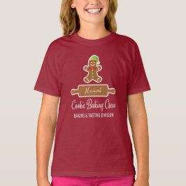 Camiseta Cookie Baking Crew Gingerbird Man Holiday
