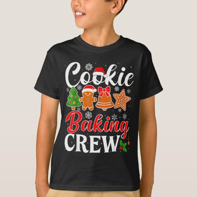 Camiseta Cookie Baking Crew Gingerbread Xmas Holiday Cookie (Frente)
