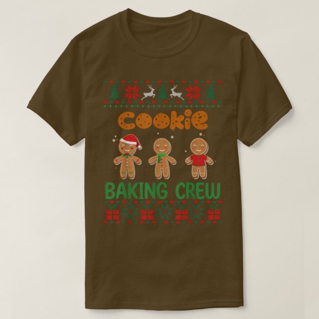 Camiseta Cookie Baking Crew Gingercake Fofo (Frente do Design)