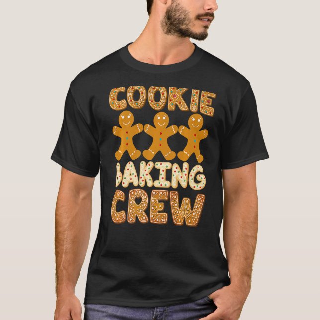 Camiseta Cookie Baking Crew Gingercake Men Cute Family Ba (Frente)