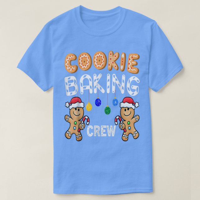 Camiseta Cookie Baking Crew Gingerpão Figurino (Frente do Design)