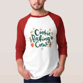 Camiseta Cookie Baking Crew Holiday Baking Baseball T Shirt