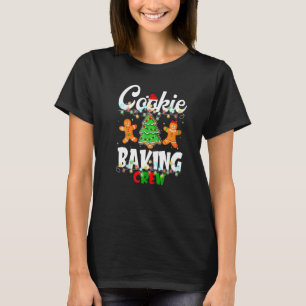 Camiseta Cookie Baking Crew Papais noeis Família Gingerbr