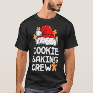 Camiseta Cookie Baking Crew Papais noeis Família Gingerbr