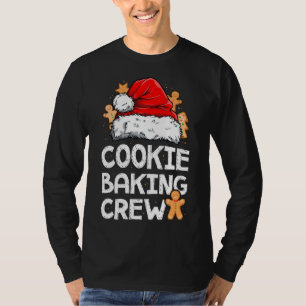 Camiseta Cookie Baking Crew Papais noeis Família Gingerbr