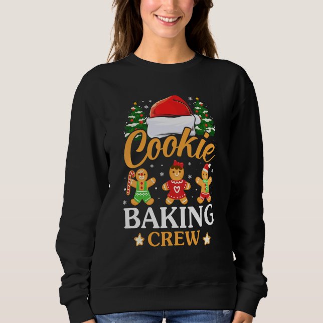 Camiseta Cookie Baking Crew Para Baker Natal (Frente)