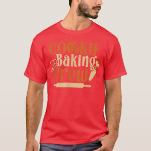 Camiseta Cookie Baking Crew Pastelaria Lover Chef Baker