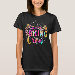 Camiseta Cookie Baking Crew Tie Dye Feliz Cozinhar de Natal