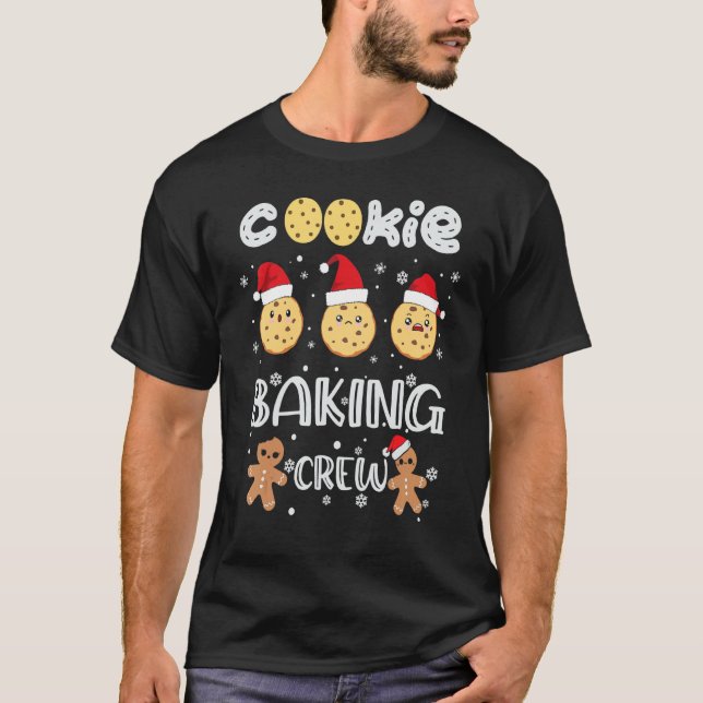 Camiseta Cookie Baking Crew Xmas Matando a Família Natal (Frente)