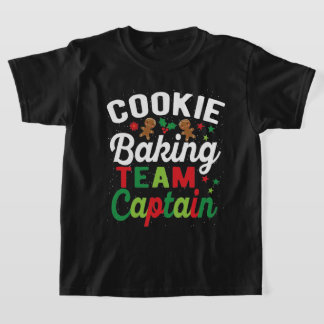 Camiseta  Cookie Baking Team Captain Christmas Gingerbread 